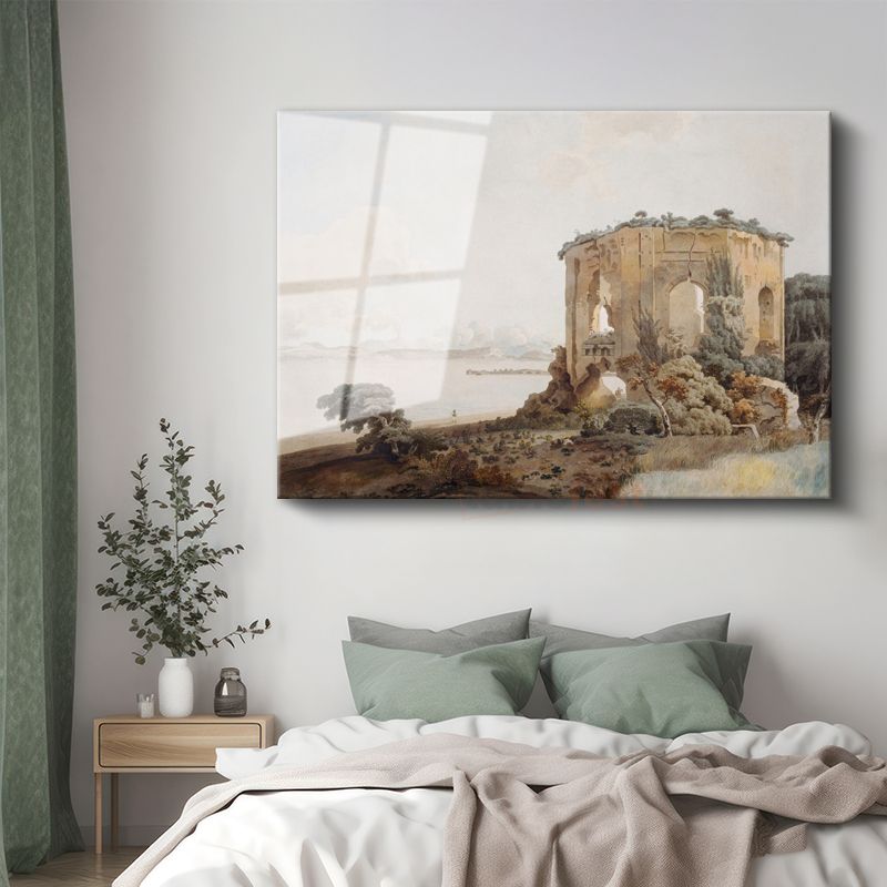 William Turner - Roma Harabeleri Cam Tablo