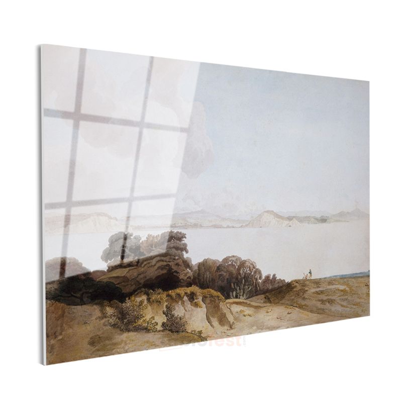 J.M.W. Turner - Kıyı Manzarası Cam Tablo