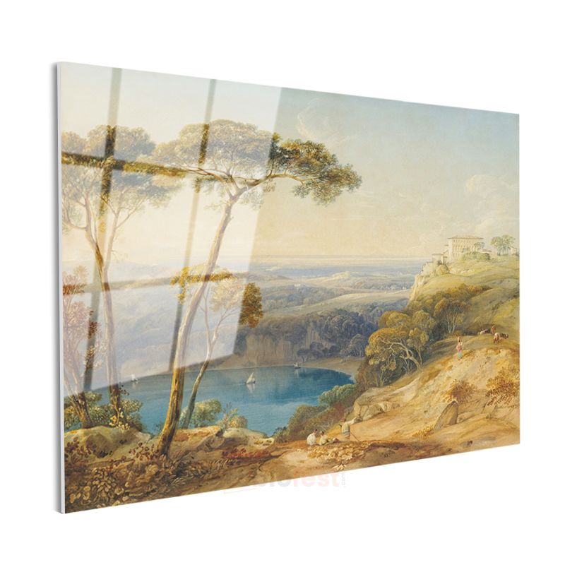 J.M.W. Turner - İtalyan Kıyıları Cam Tablo