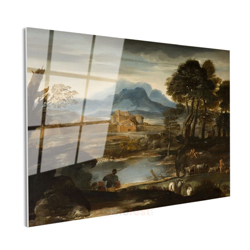 Claude Lorrain - Pastoral Manzara Cam Tablo