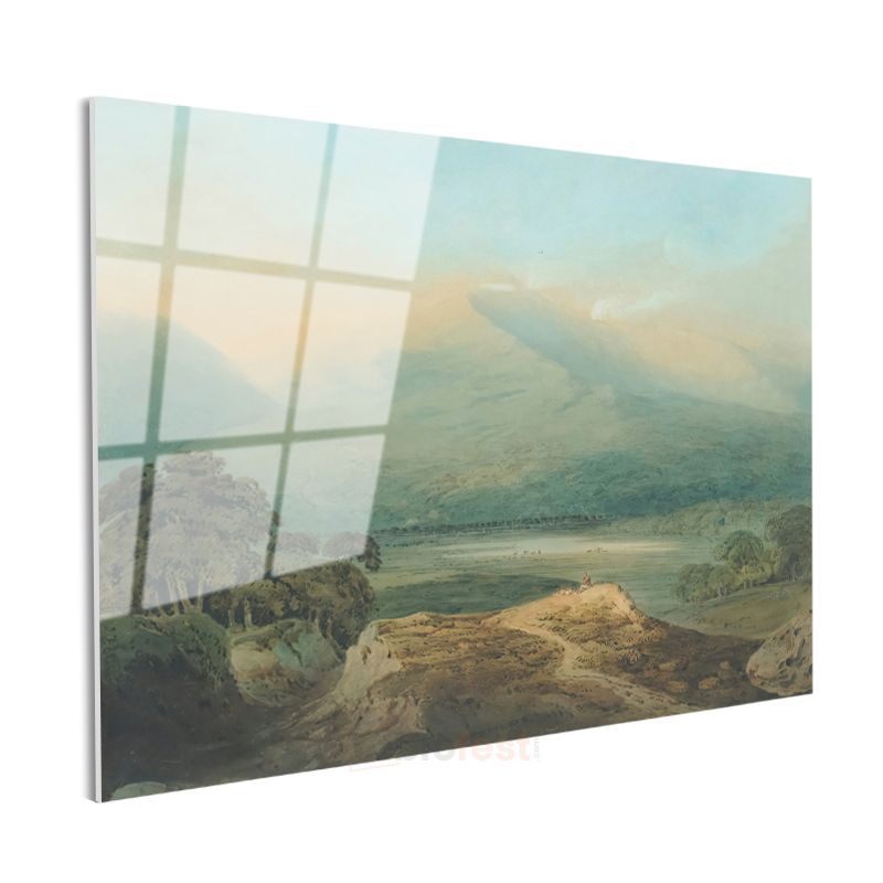 J.M.W. Turner - Dağ Vadisinde Gün Doğumu Cam Tablo