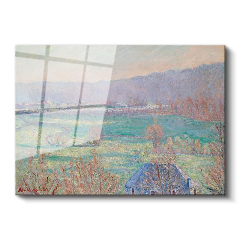 Blanche Hoschedé-Monet - Kır Manzarası Cam Tablo