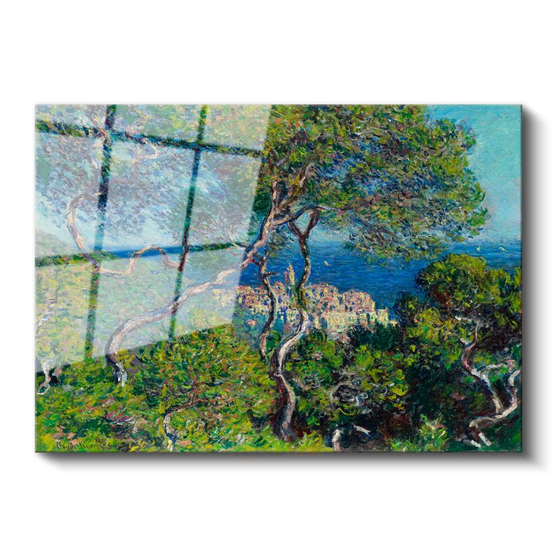 Claude Monet - Akdeniz Kıyısı Cam Tablo