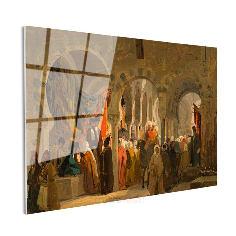 Alberto Pasini - Doğu Çarşısı Cam Tablo