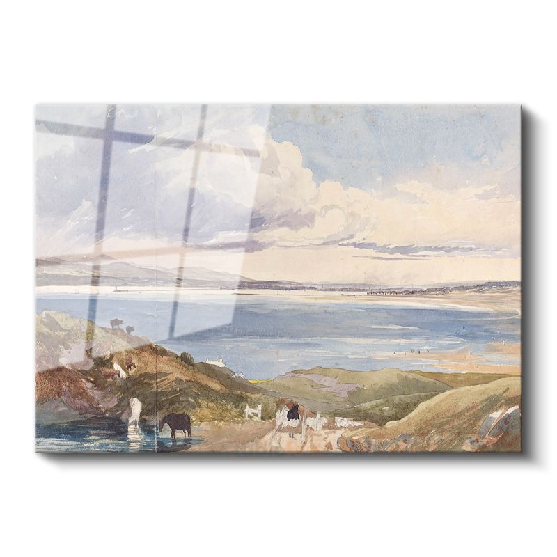 J.M.W. Turner - Kıyı Manzarası Cam Tablo