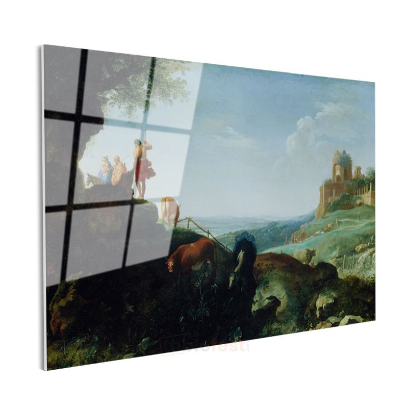 Claude Lorrain - Mitolojik Manzara Cam Tablo