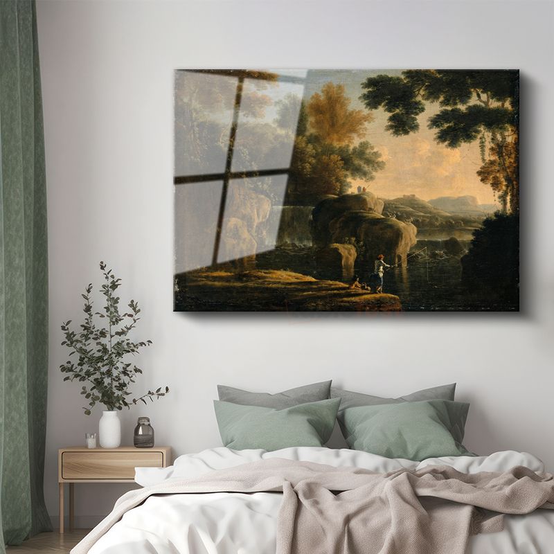 Claude Lorrain - Pastoral Manzara Cam Tablo