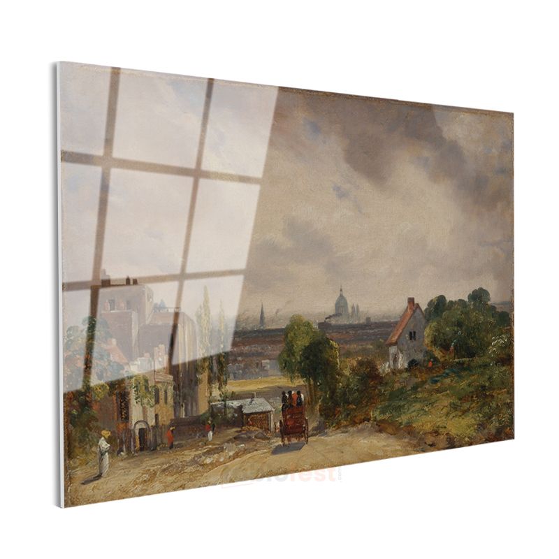 John Constable - Londra Manzarası Cam Tablo