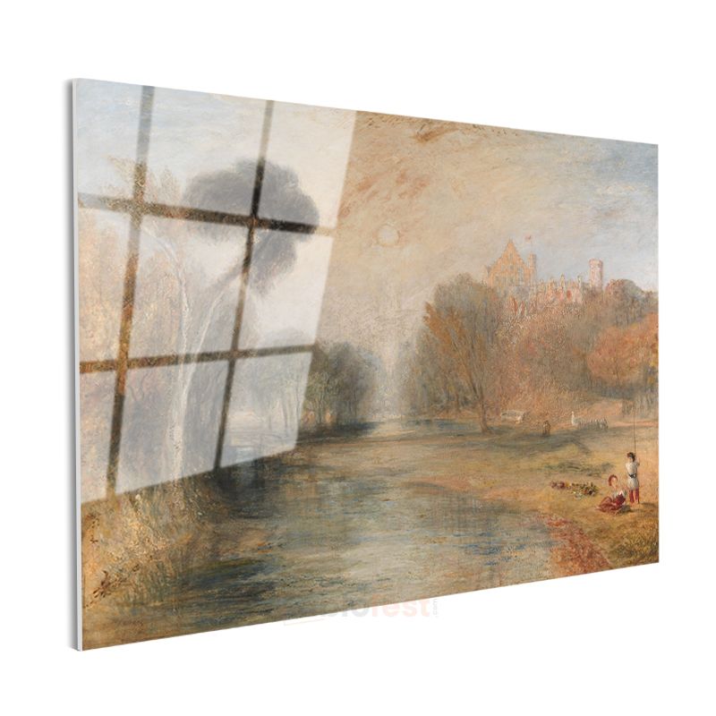 J.M.W. Turner - Nehir Manzarası Cam Tablo