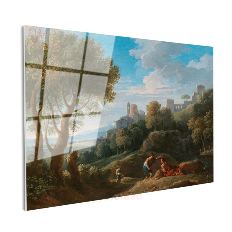 Claude Lorrain - Pastoral Manzara Cam Tablo