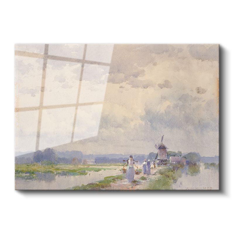 Willem Maris - Hollanda Kırsal Manzarası Cam Tablo