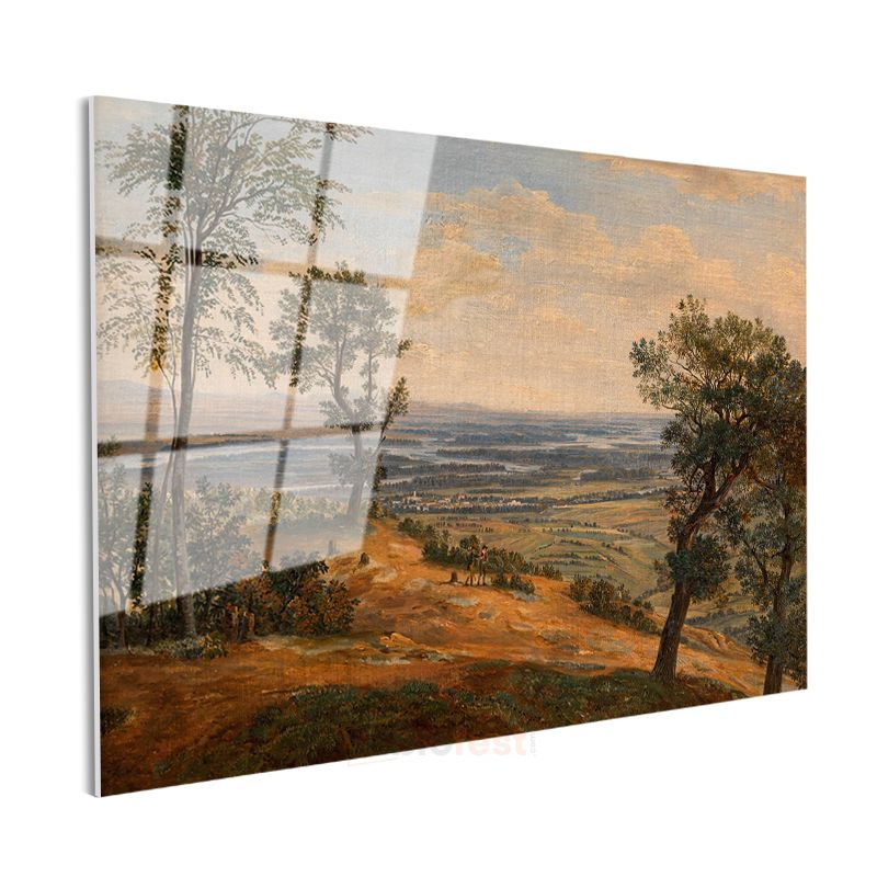 Jacob van Ruisdael - Geniş Ova Manzarası Cam Tablo