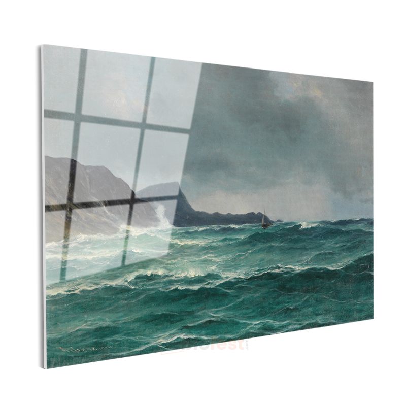 Ivan Aivazovsky - Fırtınalı Deniz Cam Tablo