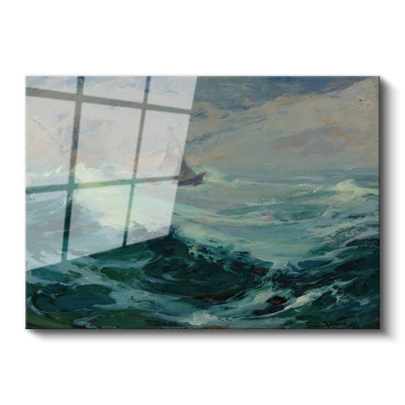 Frederick Judd Waugh - Fırtınalı Deniz Cam Tablo