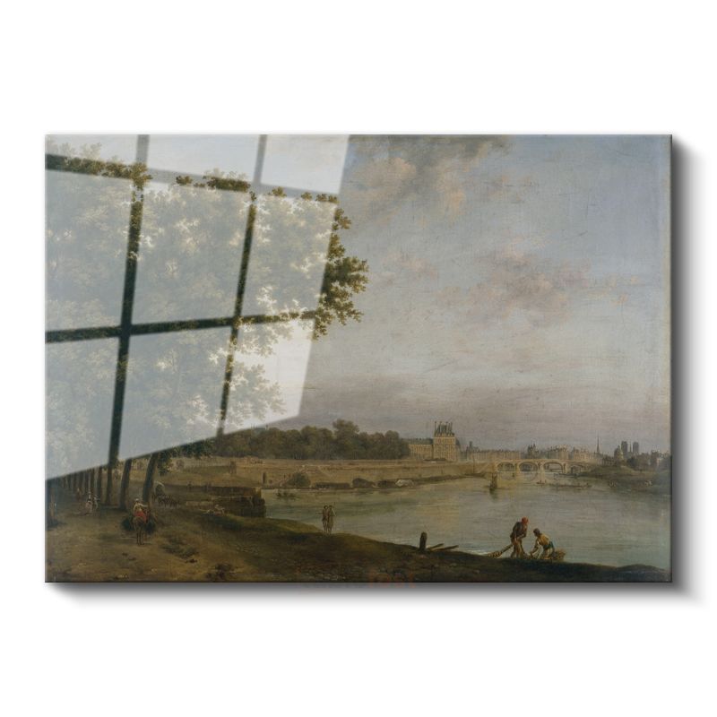 Richard Parkes Bonington - Seine Nehri Manzarası Cam Tablo