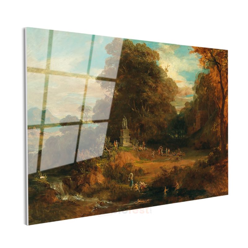 Thomas Gainsborough - Sonbahar Manzarası Cam Tablo