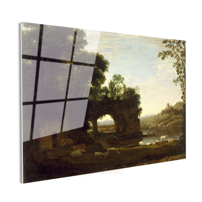 Claude Lorrain - Pastoral Manzara Cam Tablo