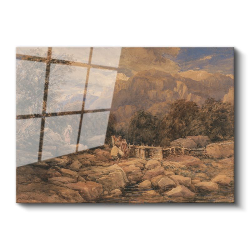 J.M.W. Turner - Dağlık Manzara Cam Tablo