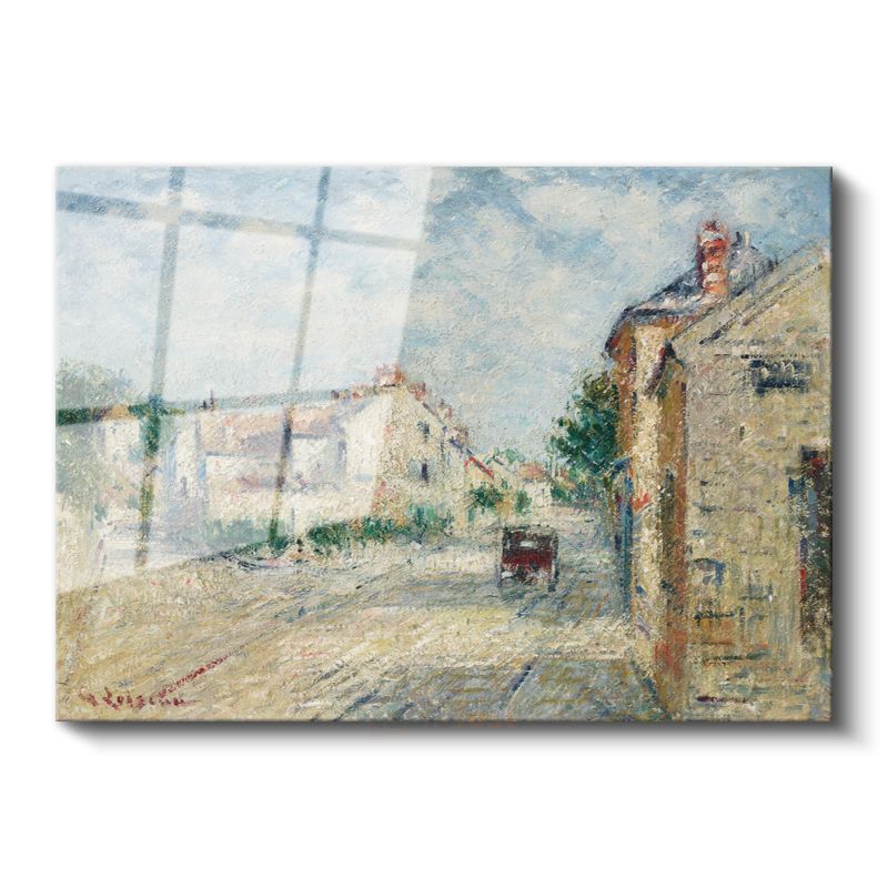 Gustave Loiseau - Fransız Köyü Manzarası Cam Tablo