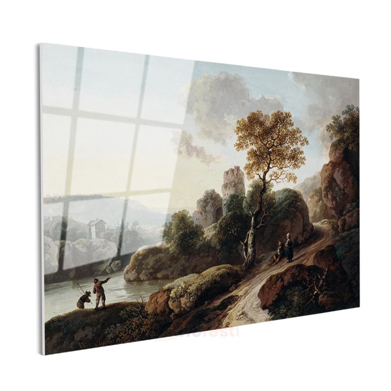 Thomas Gainsborough - Kayalık Manzara Cam Tablo