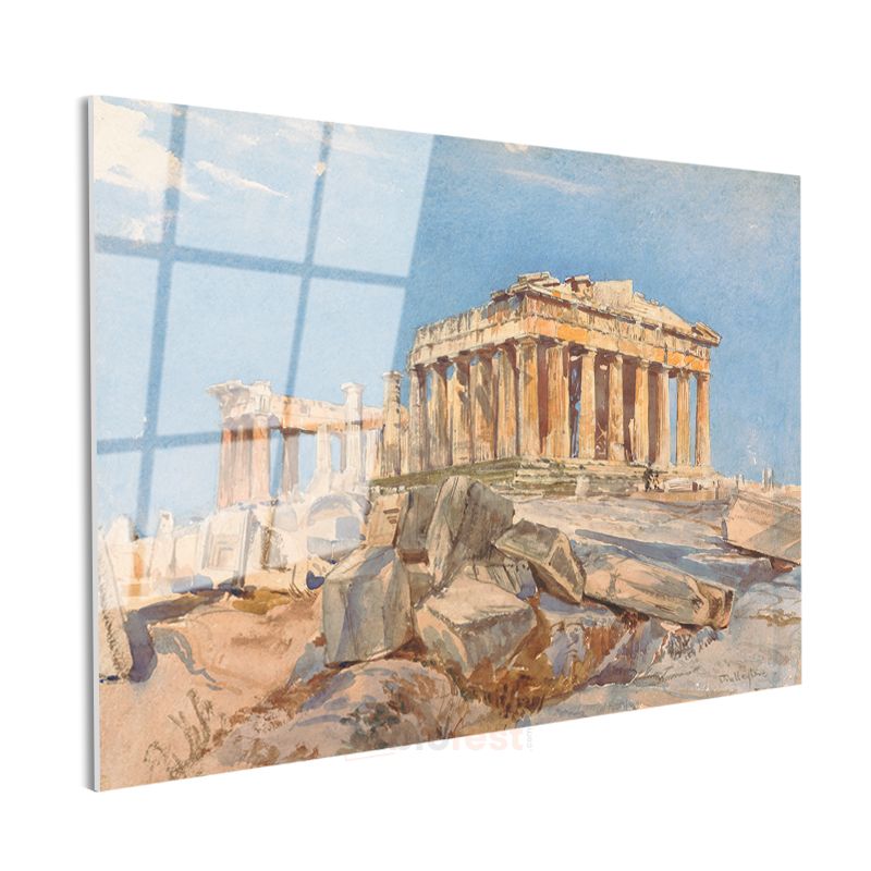 Edward Dodwell - Parthenon Tapınağı Cam Tablo