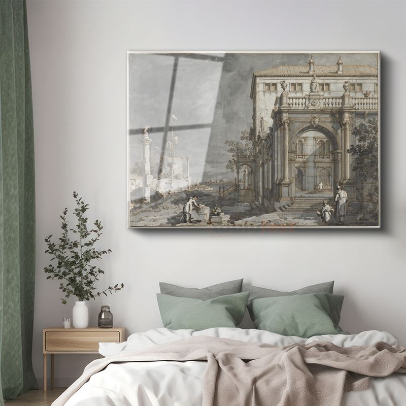 Canaletto - Venedik Sarayı Cam Tablo