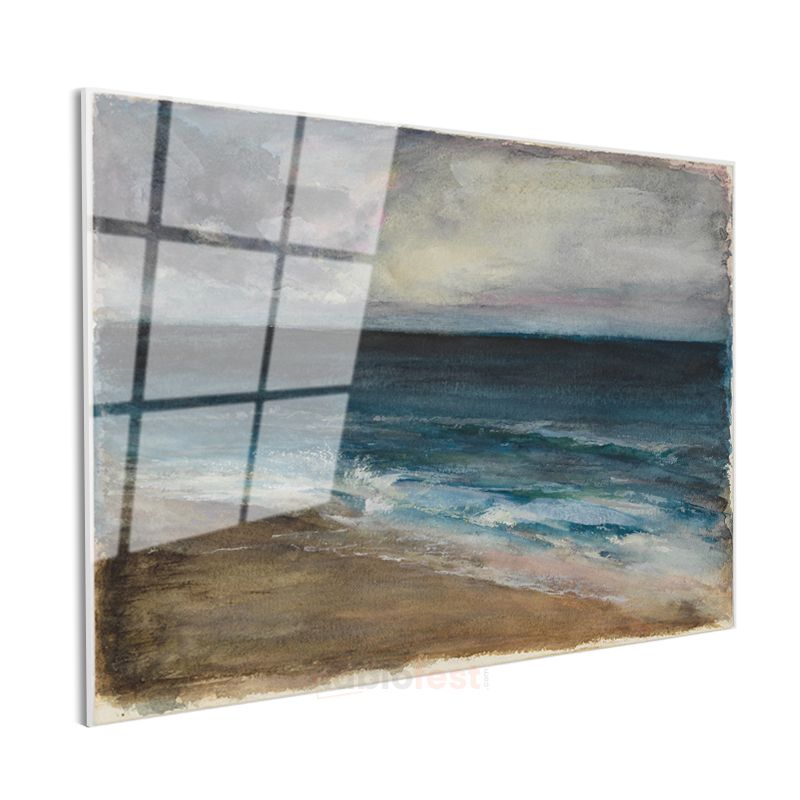 J.M.W. Turner - Deniz Kıyısı Cam Tablo