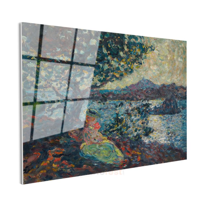 Henri Martin - Sahil Manzarası Cam Tablo