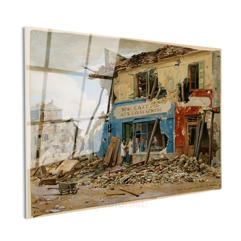 Pierre-Auguste Gendron - Savaş Sonrası Paris Cam Tablo