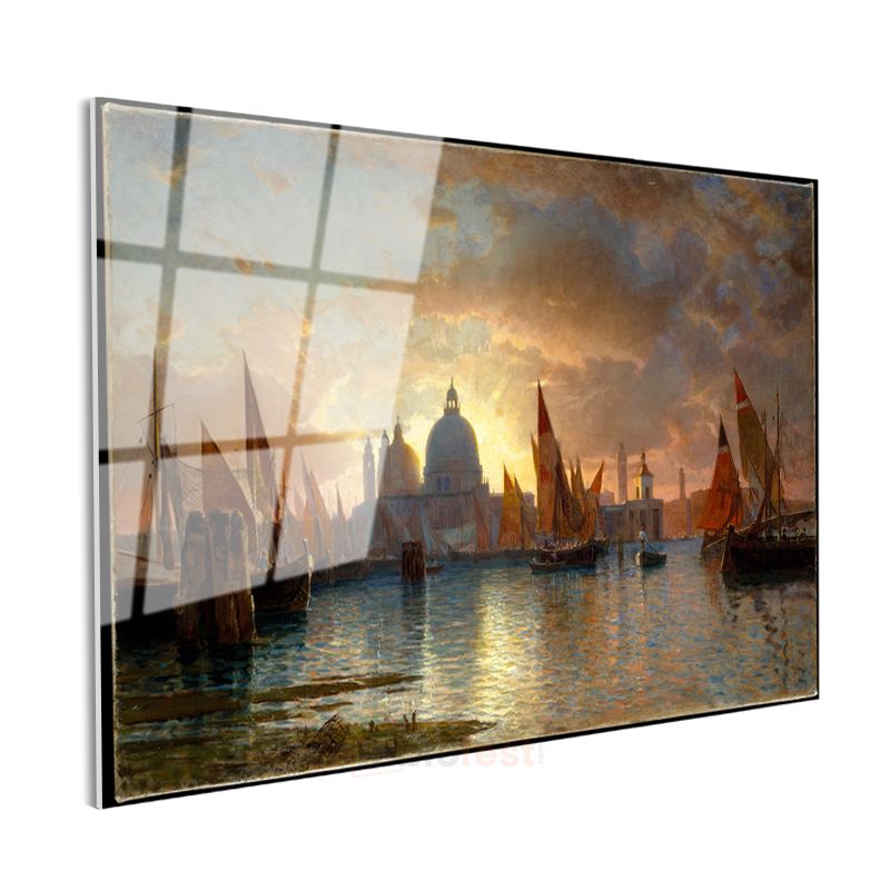 Thomas Moran - Venice, Santa Maria della Salute Cam Tablo