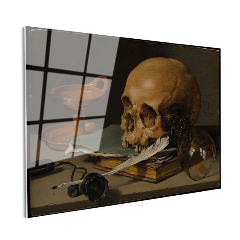 Pieter Claesz - Vanitas Still Life Cam Tablo