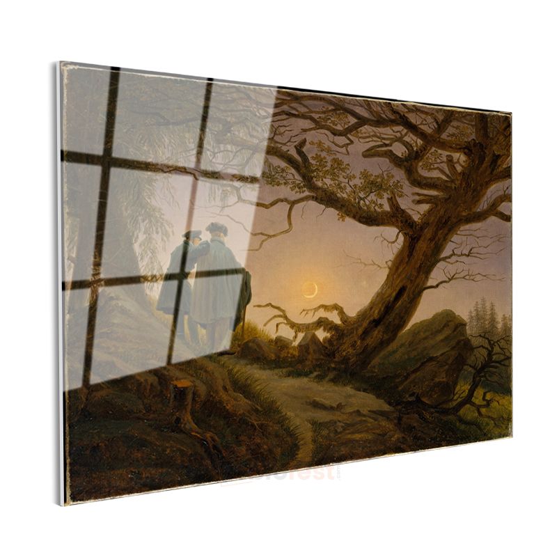 Caspar David Friedrich - Two Men Contemplating the Moon Cam Tablo