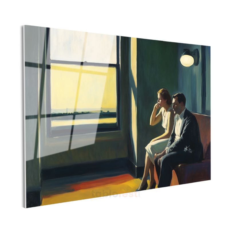 Edward Hopper - Pencere Kenarında Çift Cam Tablo