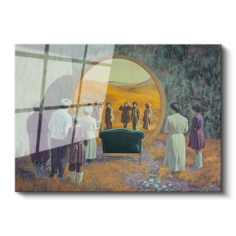 René Magritte - Belleğin Penceresi Cam Tablo