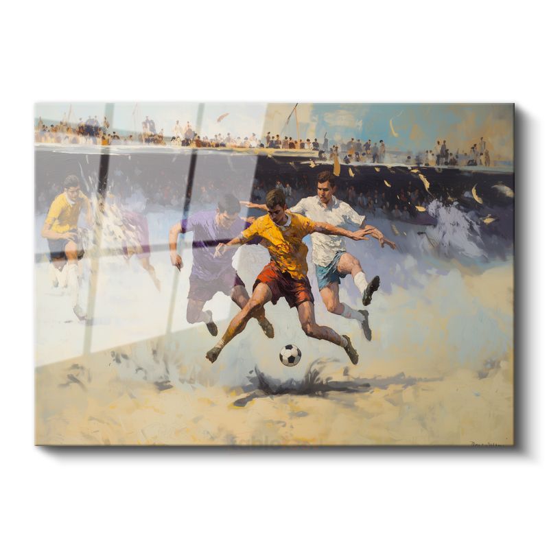Pino Daeni - Futbol Maçı Cam Tablo