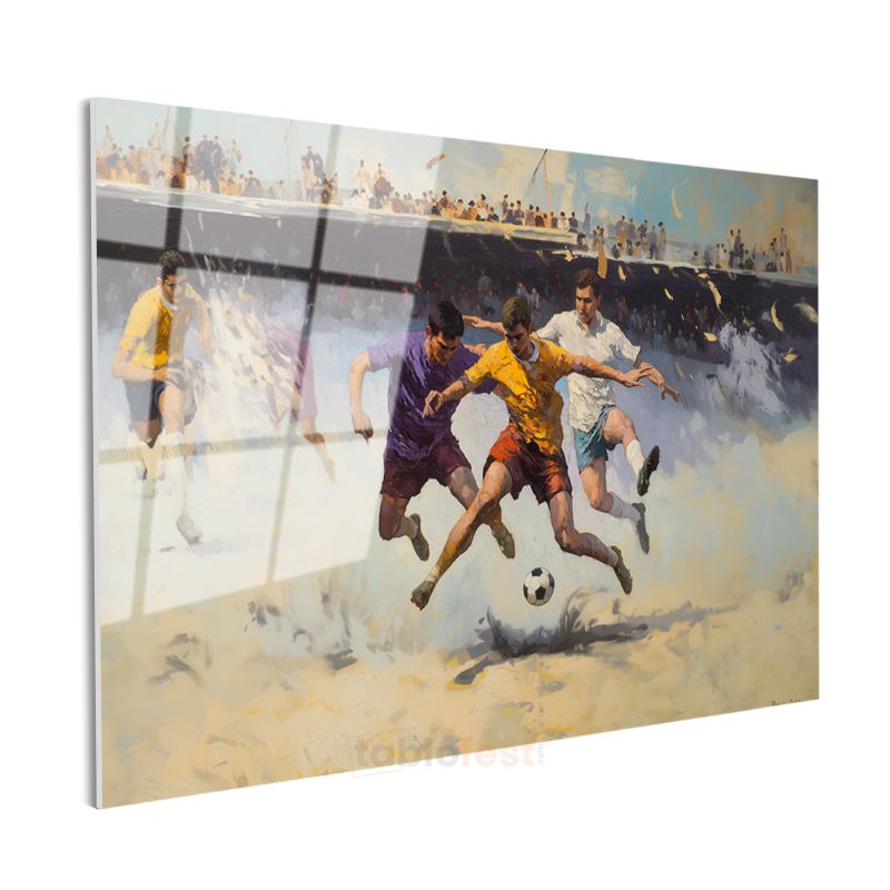 Pino Daeni - Futbol Maçı Cam Tablo