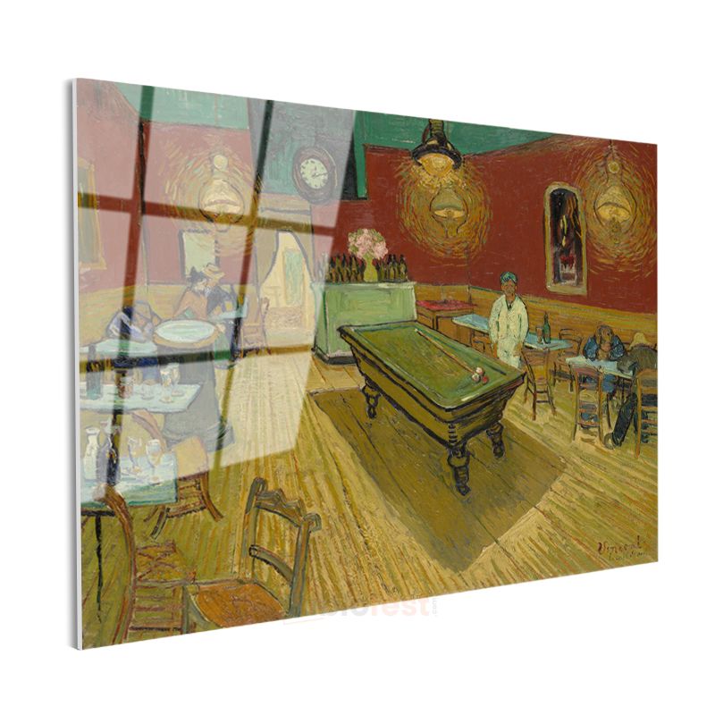 Vincent van Gogh - Gece Kahvesi Cam Tablo