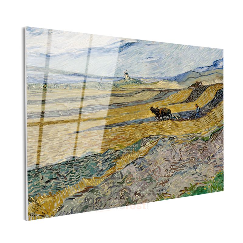 Vincent van Gogh - Saban Süren Çiftçi Cam Tablo