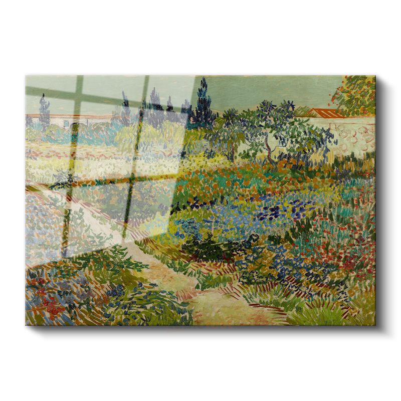 Vincent van Gogh - Çiçek Bahçesi Cam Tablo