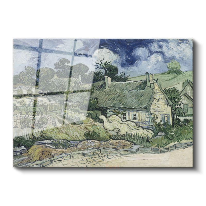 Vincent van Gogh - Auvers'de Evler Cam Tablo