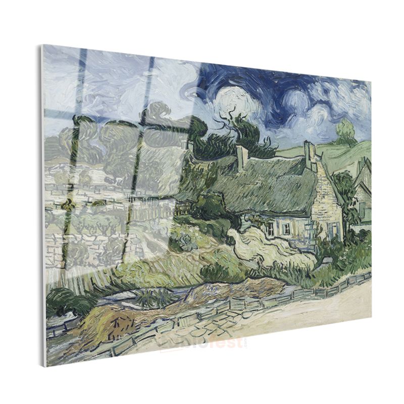 Vincent van Gogh - Auvers'de Evler Cam Tablo