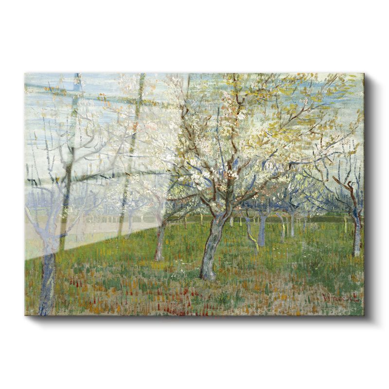 Vincent van Gogh - Çiçek Açan Meyve Bahçesi Cam Tablo