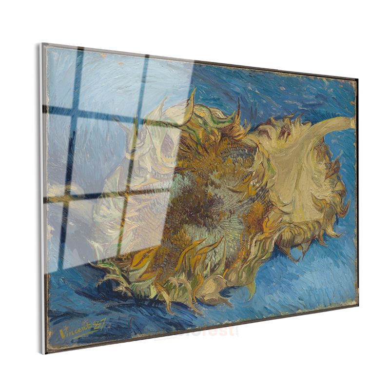 Vincent Van Gogh - Ayçiçekleri Cam Tablo