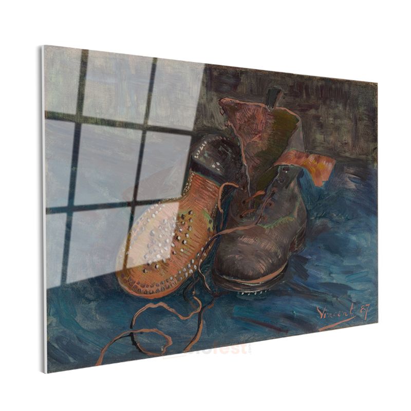 Vincent van Gogh - Bir Çift Ayakkabı Cam Tablo