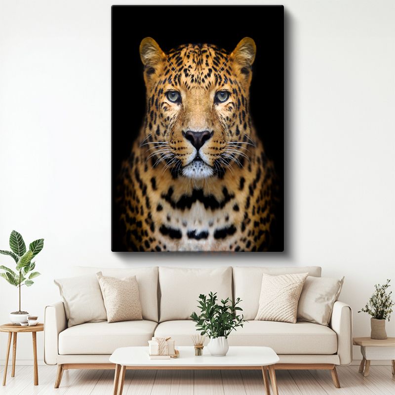 Leopar Portresi - Derin Bakışlı Yırtıcı Kanvas Tablo