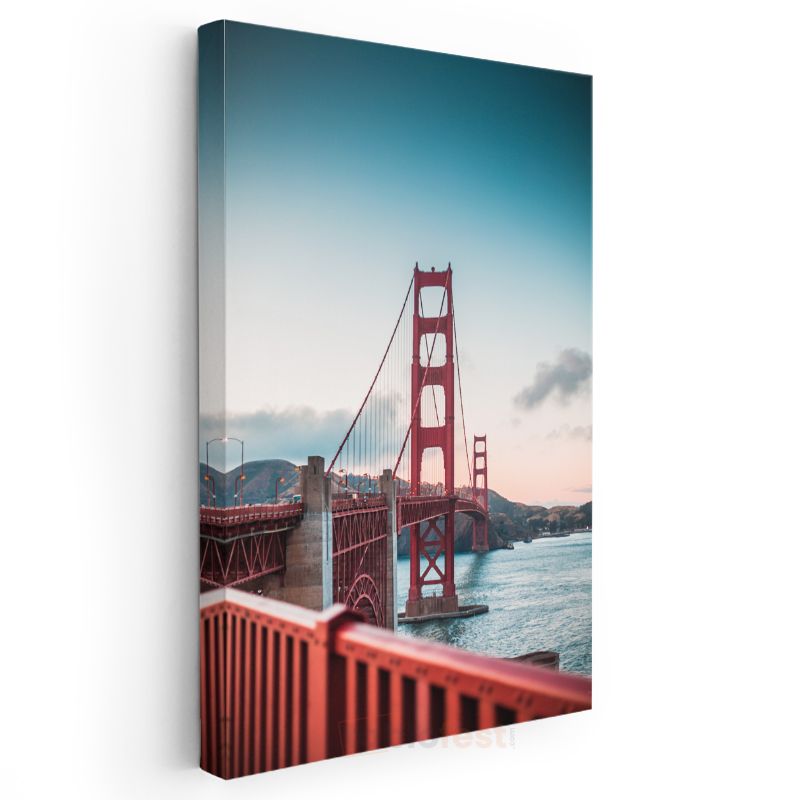 Golden Gate Köprüsü - San Francisco'nun Kızıl Simgesi Kanvas Tablo