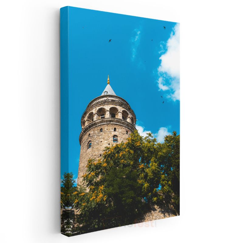 Galata Kulesi - İstanbul'un Tarihi Gözcüsü Kanvas Tablo