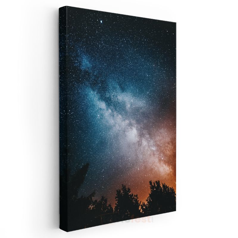 Samanyolu - Büyüleyici Gece Gökyüzü Kanvas Tablo