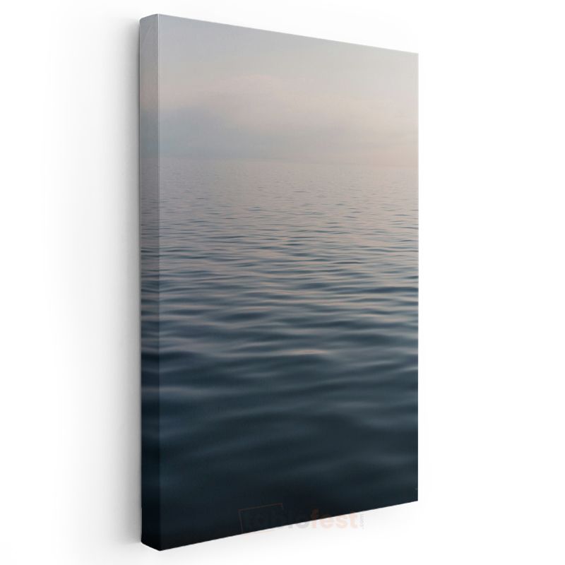 Sonsuz Deniz - Minimalist Huzur ve Sakinlik Kanvas Tablo
