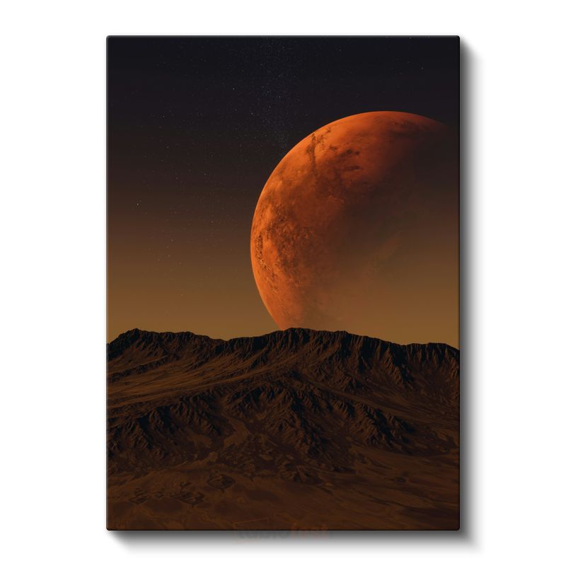 Mars Manzarası - Kızıl Gezegenin Gizemli Yüzeyi Kanvas Tablo